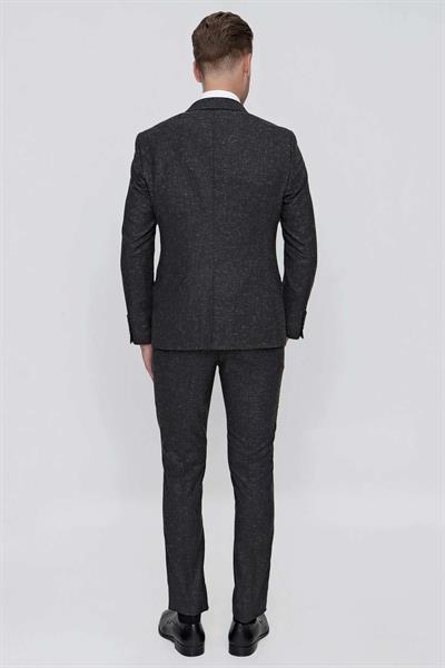 TK 853 Slim Fit Siyah Klasik Takım Elbise