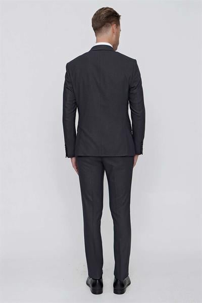 TK 854 Slim Fit Füme Klasik Takım Elbise