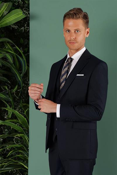 TK 857 Slim Fit Lacivert Klasik Takım Elbise