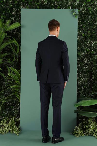 TK 857 Slim Fit Lacivert Klasik Takım Elbise