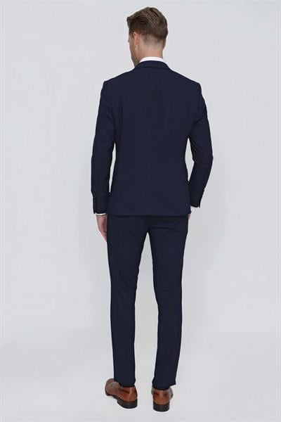 TK 859 Slim Fit Lacivert Klasik Takım Elbise