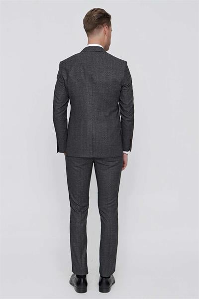 TK 860 Slim Fit Siyah Klasik Takım Elbise