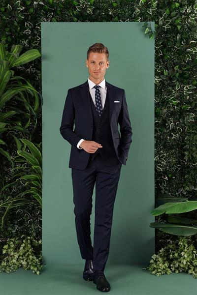 TK 869 Slim Fit Lacivert Klasik Takım Elbise
