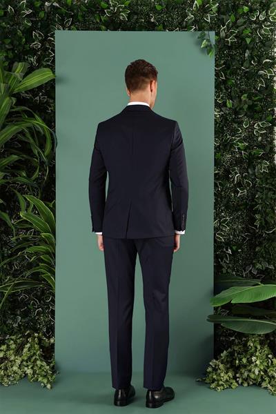 TK 869 Slim Fit Lacivert Klasik Takım Elbise