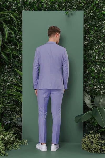 TK 870 Slim Fit Mavi Klasik Takım Elbise