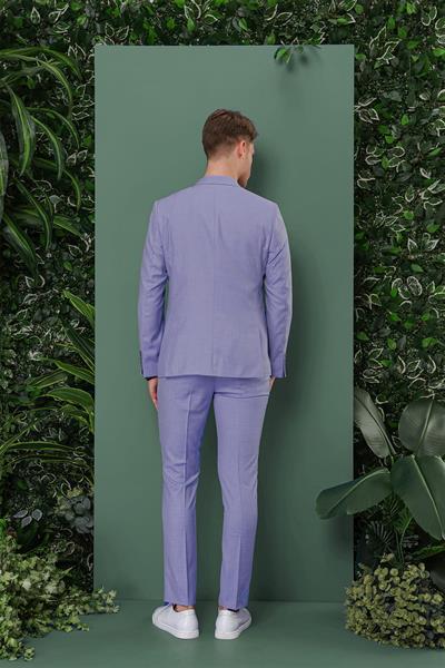 TK 870 Slim Fit Mavi Klasik Takım Elbise