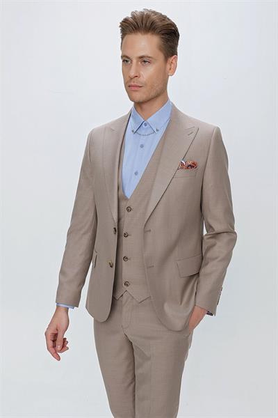 TK 870 Slim Fit Vizon Klasik Takım Elbise