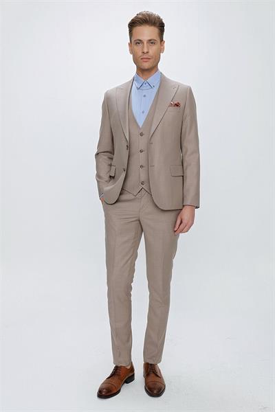 TK 870 Slim Fit Vizon Klasik Takım Elbise