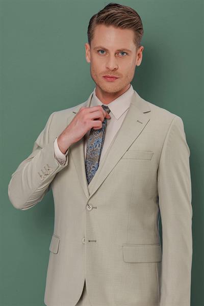 TK 871 Slim Fit Çağla Klasik Takım Elbise
