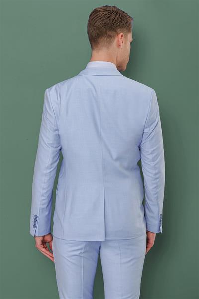 TK 871 Slim Fit Mavi Klasik Takım Elbise