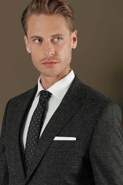 TK 873 Slim Fit Siyah Klasik Takım Elbise