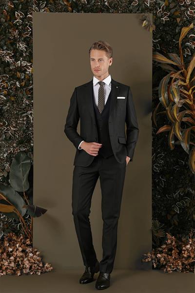 TK 878 Slim Fit Lacivert Klasik Takım Elbise