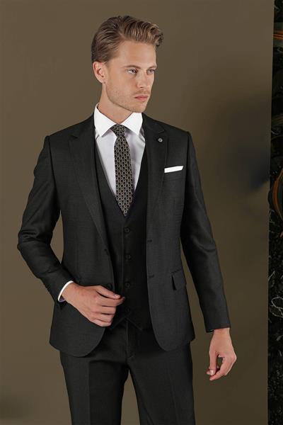 TK 878 Slim Fit Lacivert Klasik Takım Elbise