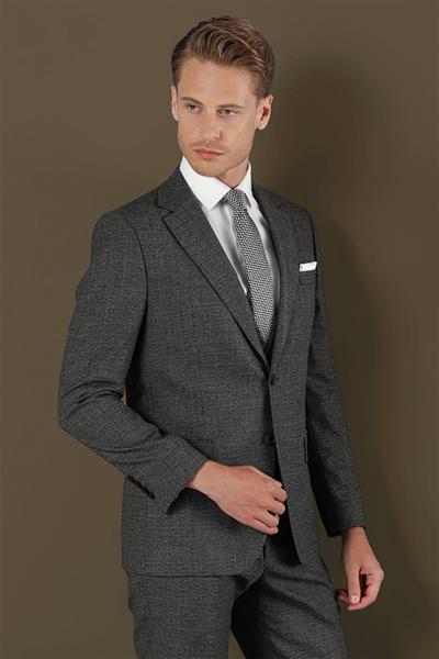 TK 880 Slim Fit Antrasit Klasik Takım Elbise