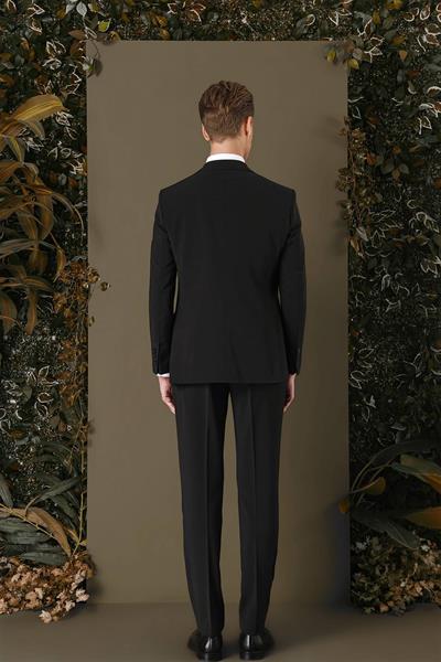 TK 889 Slim Fit Siyah Klasik Takım Elbise