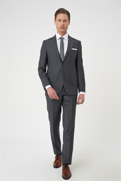 TK 892 Slim Fit Füme Klasik Takım Elbise