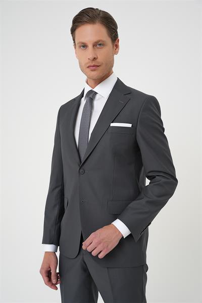 TK 892 Slim Fit Füme Klasik Takım Elbise