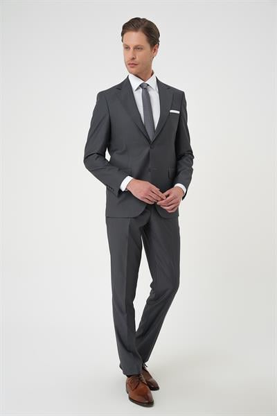 TK 892 Slim Fit Füme Klasik Takım Elbise
