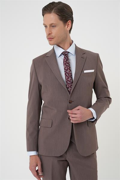 TK 901 Slim Fit Vizon Klasik Takım Elbise