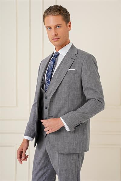 TK 902 Slim Fit Lacivert Klasik Takım Elbise
