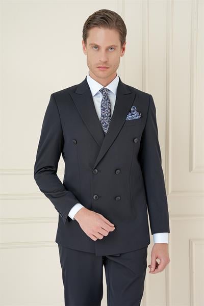 TK 905 Slim Fit Lacivert Spor Takım Elbise