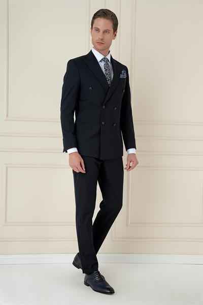 TK 905 Slim Fit Lacivert Spor Takım Elbise