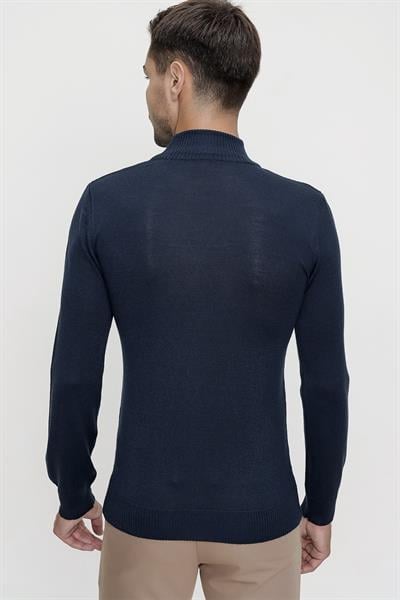 TR 838 Lacivert Balıkçı Triko