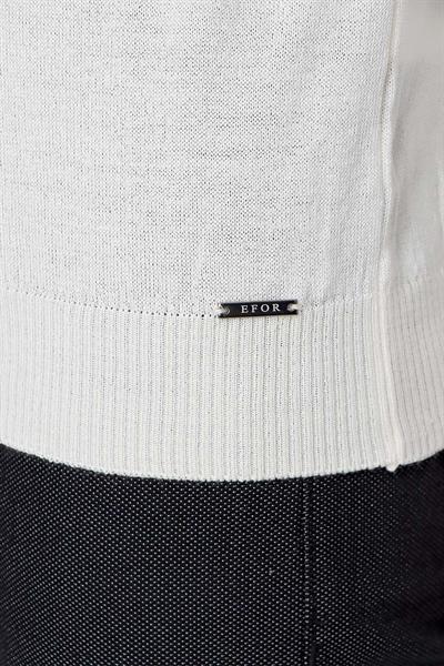 TR 840 Slim Fit Beyaz Klasik Triko