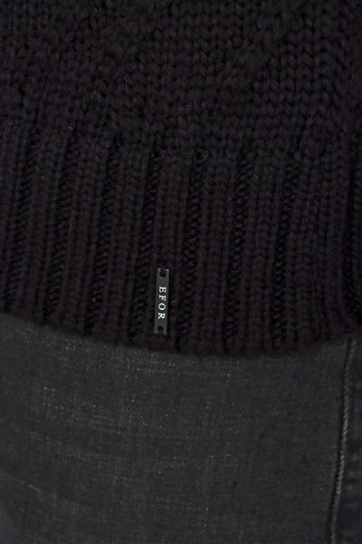 TR 844 Slim Fit Siyah Klasik Triko