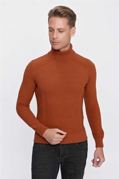 TR 847 Slim Fit Kiremit Klasik Triko