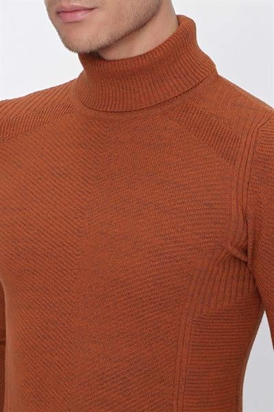 TR 847 Slim Fit Kiremit Klasik Triko