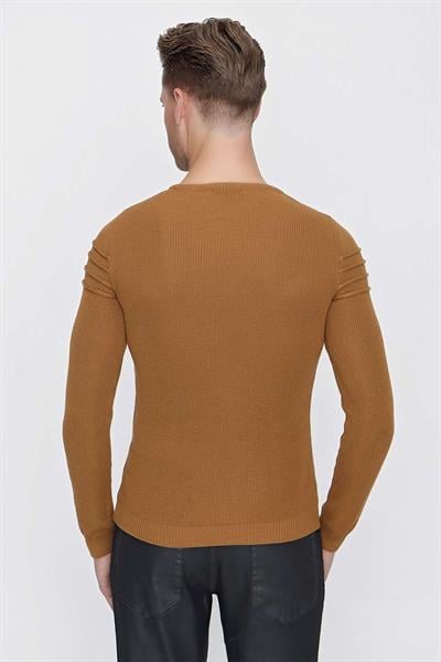 TR 849 Slim Fit Taba Klasik Triko