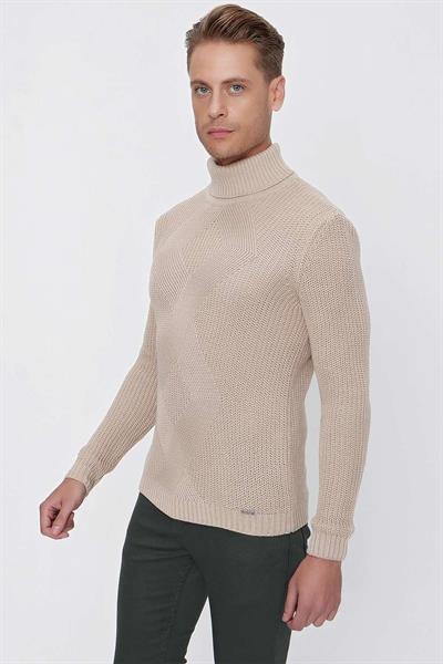 TR 850 Slim Fit Bej Klasik Triko