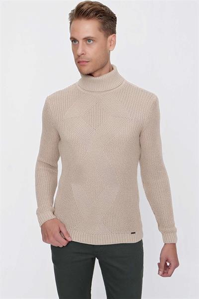 TR 850 Slim Fit Bej Klasik Triko