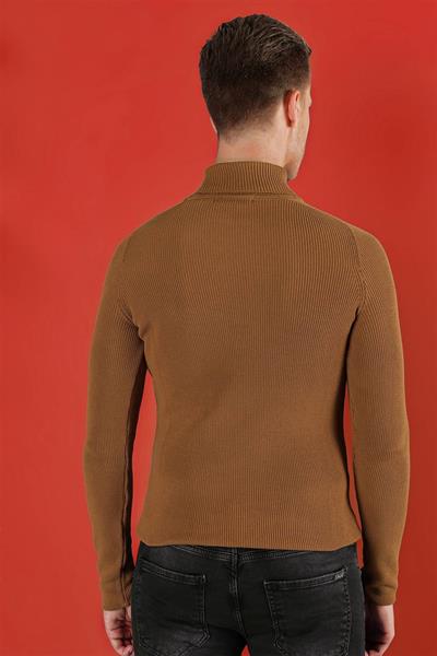 TR 852 Slim Fit Taba Klasik Triko