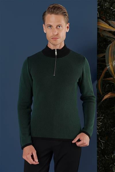 TR 859 Slim Fit Nefti Klasik Triko