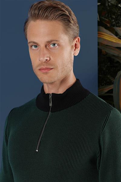TR 859 Slim Fit Nefti Klasik Triko