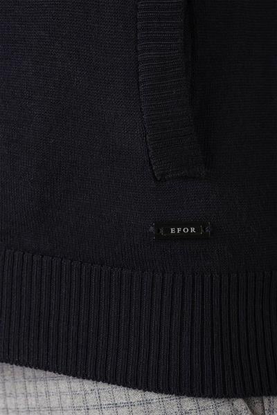 TR 860 Slim Fit Lacivert Klasik Triko