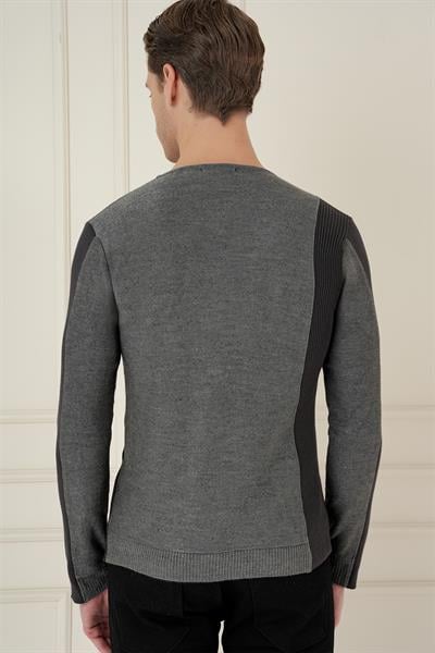 TR 871 Slim Fit Antrasit Klasik Triko