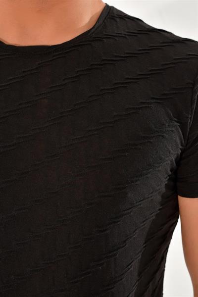 TS 761 Slim Fit Siyah Spor T-Shirt