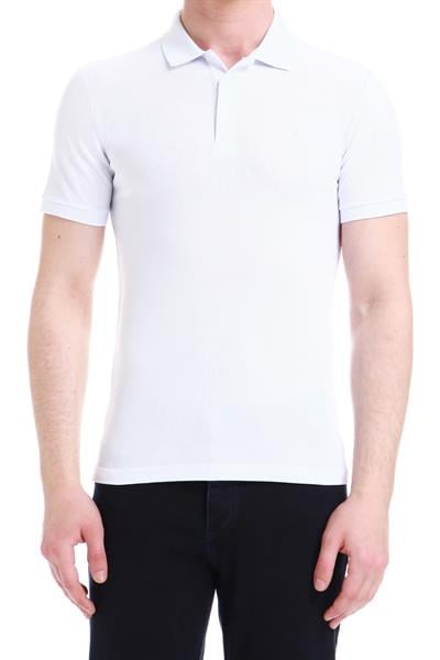 TS 771 Slim Fit Beyaz Spor T-Shirt