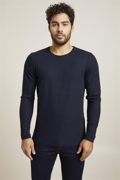 TS 779 Slim Fit Lacivert Basic T-Shirt