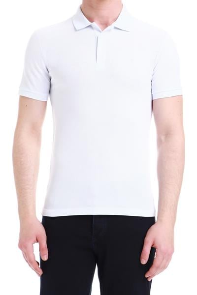 TS 789 Slim Fit Beyaz Spor T-Shirt