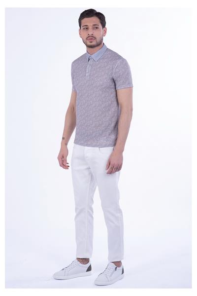 TS 800 Slim Fit Bej Spor T-Shirt