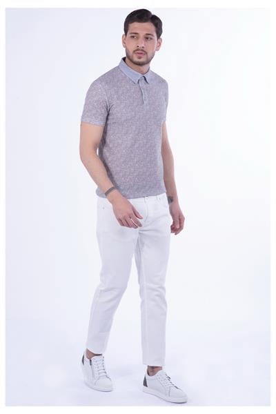 TS 800 Slim Fit Bej Spor T-Shirt