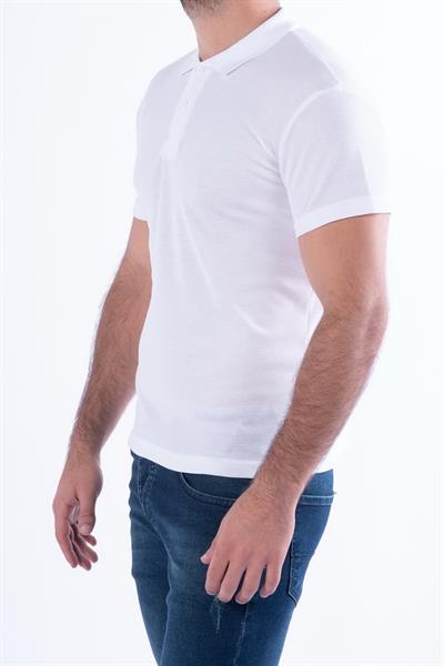 TS 813 Slim Fit Beyaz Spor T-Shirt