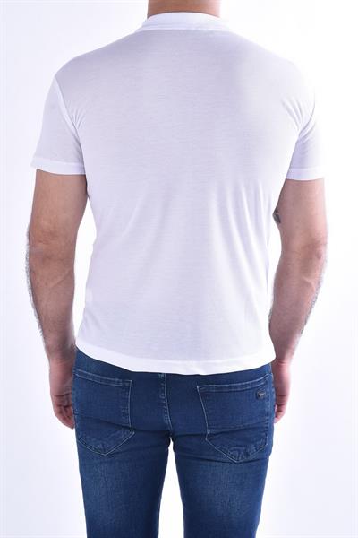 TS 813 Slim Fit Beyaz Spor T-Shirt