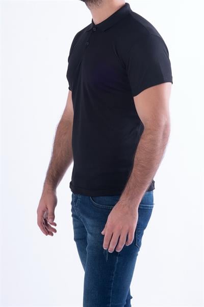 TS 813 Slim Fit Siyah Spor T-Shirt