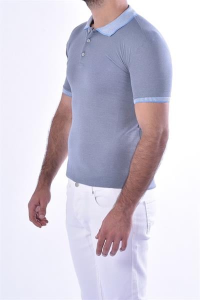 TS 814 Slim Fit Havacı Mavi Spor T-Shirt