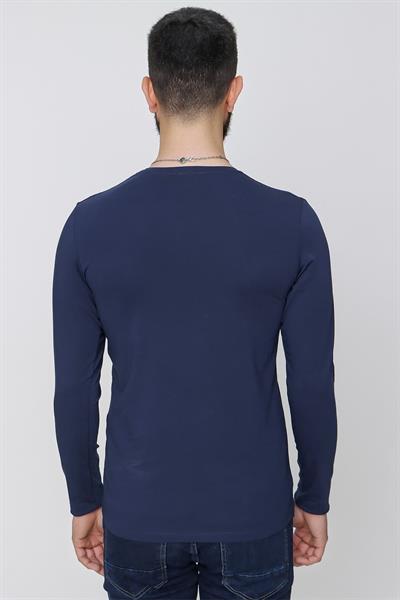 TS 830 Lacivert Spor T-Shirt